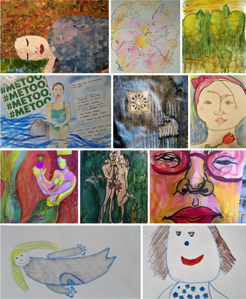 Villa Borgiksen etäryhmäläisten taidenäyttely - Me - Niemikotisäätiö on paras paikka toipua!