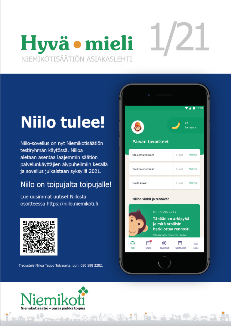 Hyvä mieli 2021 kevät – Niemikotisäätiö