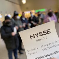 Tampereen raitiovaunun Nysse-lippu