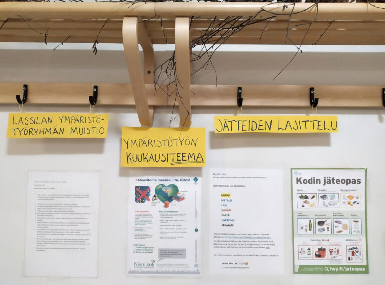 Ympäristötyö yksiköissä kehittyy