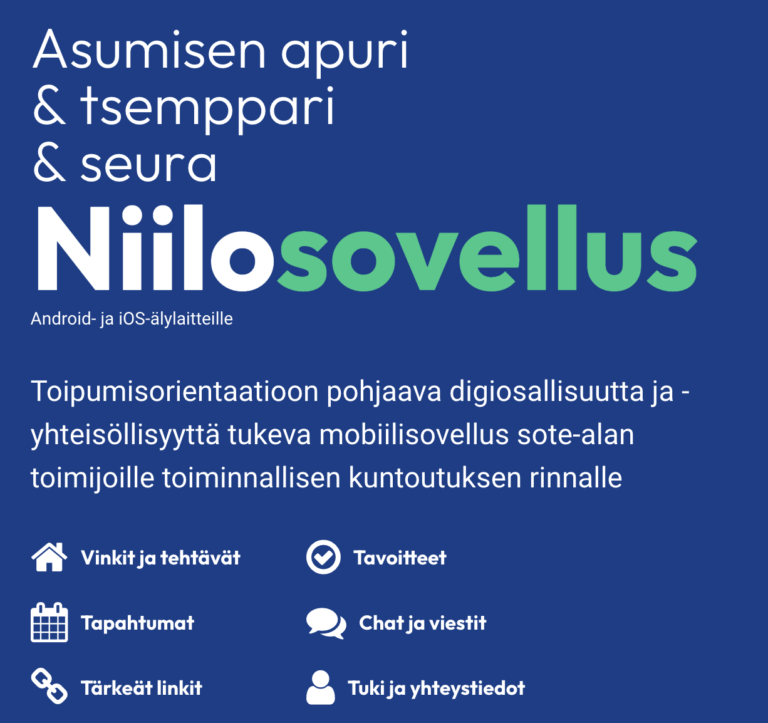 Niemikotisäätiön Niilo-sovellus otti jättiaskeleen