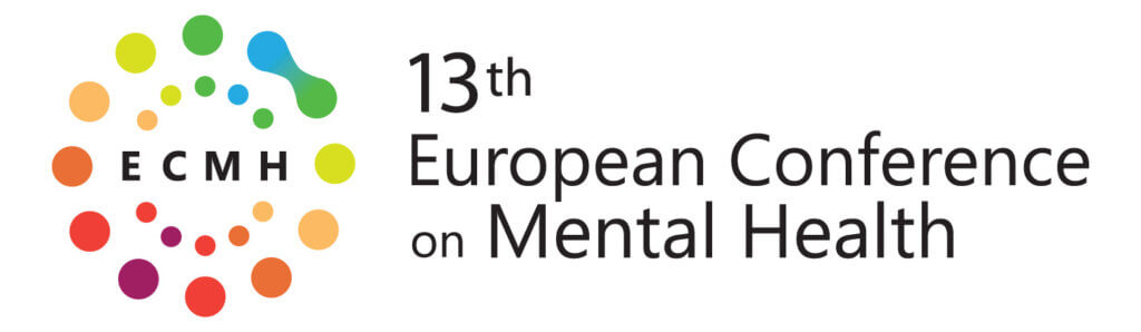Logo for the 13th European Conference on Mental Health. It features the acronym ECMH surrounded by a circular pattern of colorful dots, with the text 13th European Conference on Mental Health to the right.