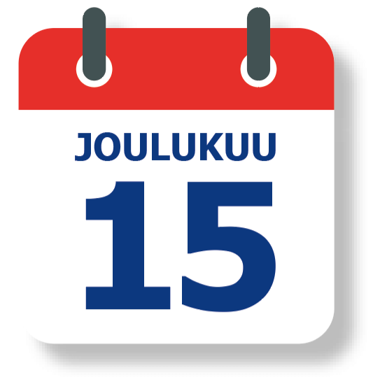 Kalenteri, jossa on päivä 15. joulukuuta.