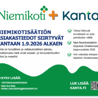 Niemikotisäätiön asiakastiedot siirtyvät Kantaan 1.9.2026 alkaen
