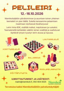 Pelileiri 12.-16.10.2026