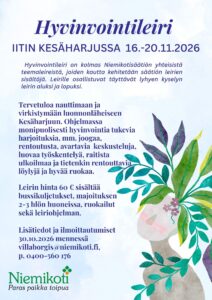 Hyvinvointileiri 16.-20.11.2026