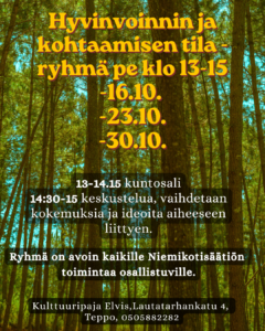 Hyvinvoinnin ja Kohtaamisen tila -ryhmä