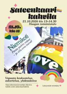 Sateenkaarikahvila 21.10. Haagan toimintatalossa