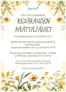 Päivätoiminnan Kesäkauden päättäjäiset