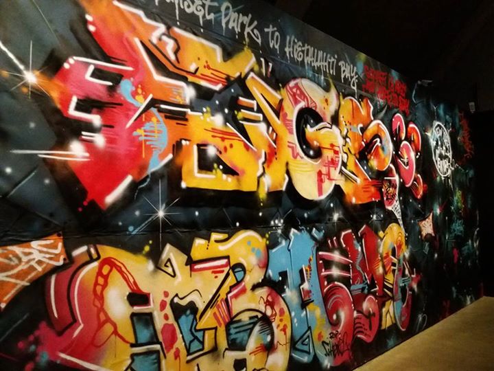 Kulttuuripaja ELVIKSEN poppoo vieraili HAM, Graffiti -näyttelykierroksella + työ…