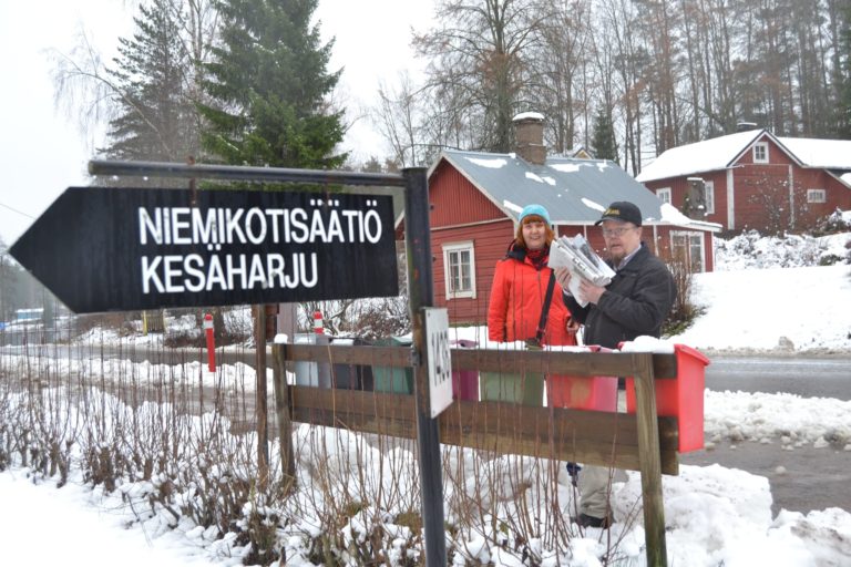 Vielä yksi kuvamuisto eiliseltä pikkujouluretkeltä. Postin lakko kun jo päättyi …