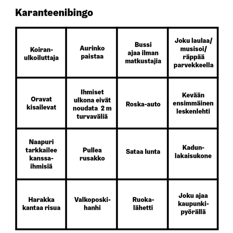 Mitkä kaikki sinä olet jo ehtinyt bongata?